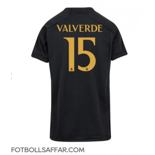 Real Madrid Federico Valverde #15 Tredjeställ Dam 2023-24 Kortärmad